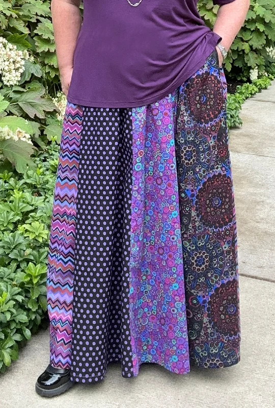 Beba Maxi Skirt - Dark Millefiore linen skirt light