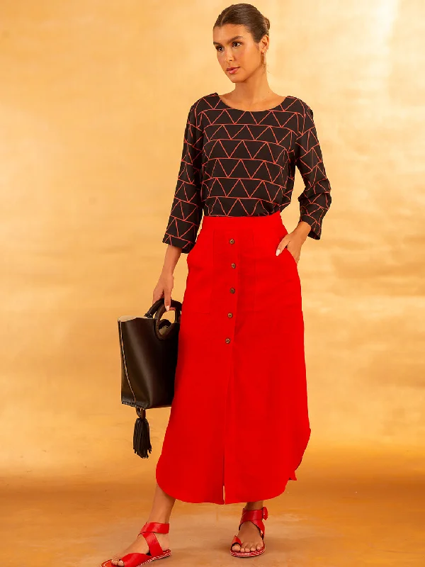 HALIA SKIRT denim skirt casual