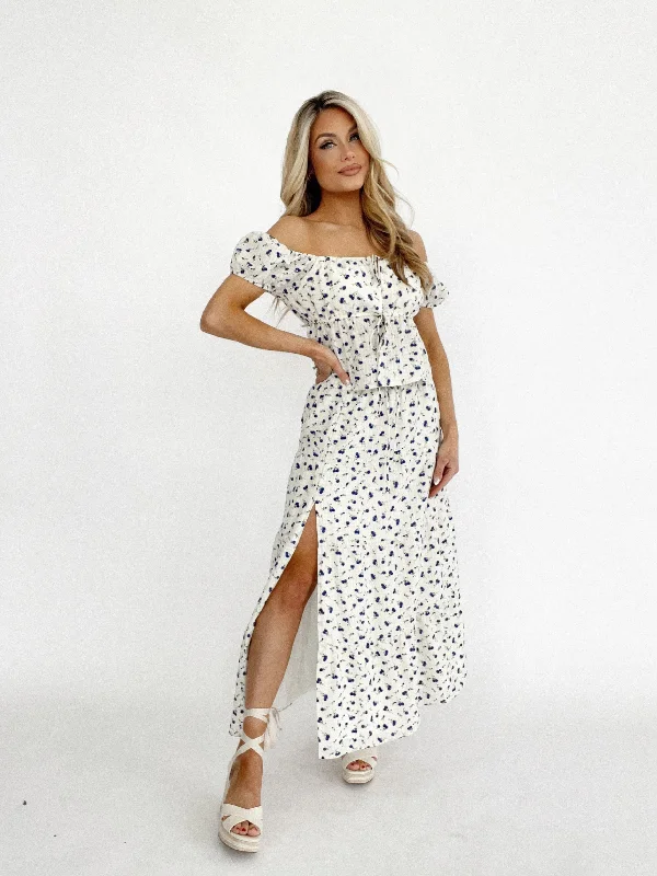 In The Garden Skirt asymmetrical skirt cut