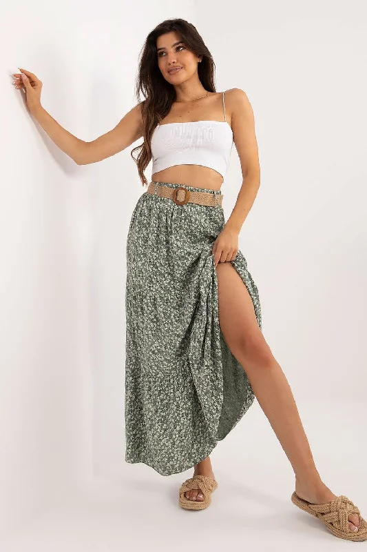Long skirt Italy Moda denim skirt stylish