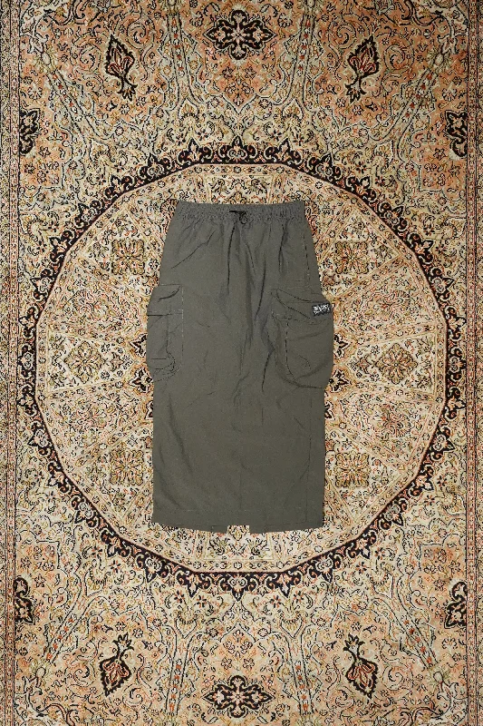 GHOST CARGO MAXI SKIRT (TV FUZZ) low waist skirt