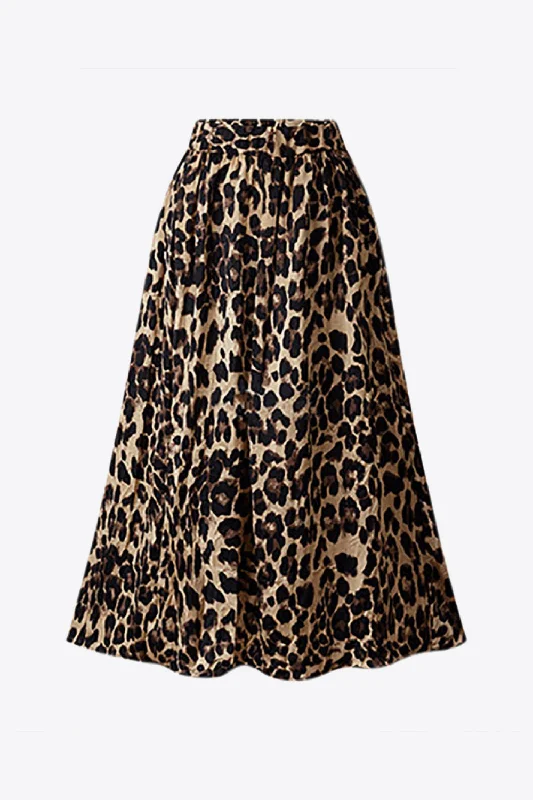 Savanna Elastic-Waist Midi Skirt cashmere skirt rich