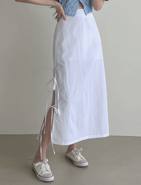 【Y2K Vibe】Ribbon Maxi Skirt boho skirt vibe