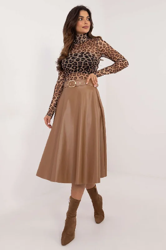 Skirt Italy Moda leather skirt modern
