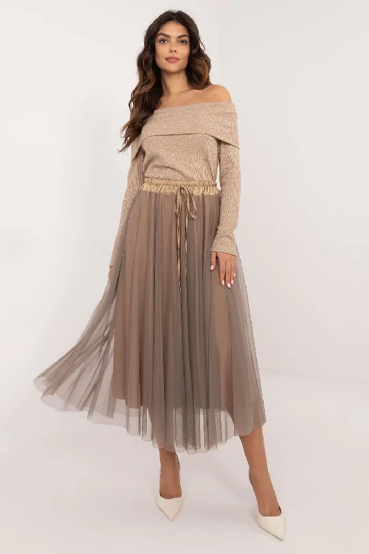 Skirt Italy Moda velvet skirt luxury
