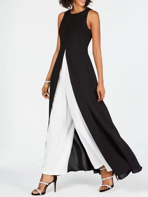 Women's Sets Contrast Long Skirt & Pants Two-Piece Set summer skirt style