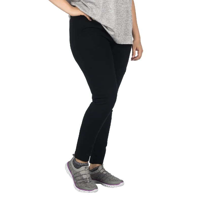 ACX Active Women's Plus Mid-Rise Yoga Leggings with Comfort Waistband, Black Elegant Embellished Leggings ACX Active Women's Plus Mid-Rise Yoga Leggings with Comfort Waistband, Black Elegant Embellished Leggings