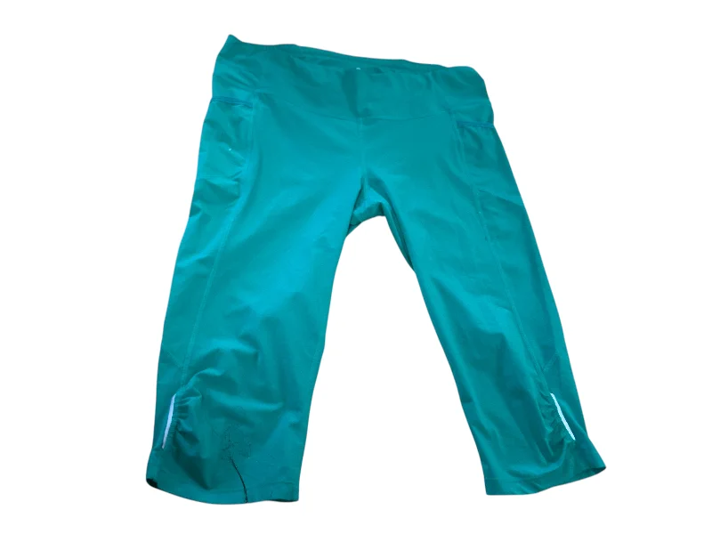 Athleta Women's Leggings Green L Fashionable High-Rise Workout Leggings