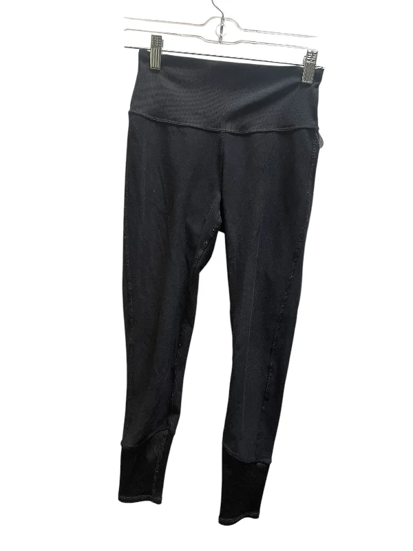 Athletic Leggings By Alo In Black, Size: Xs Trendy Tie-Dye Leggings