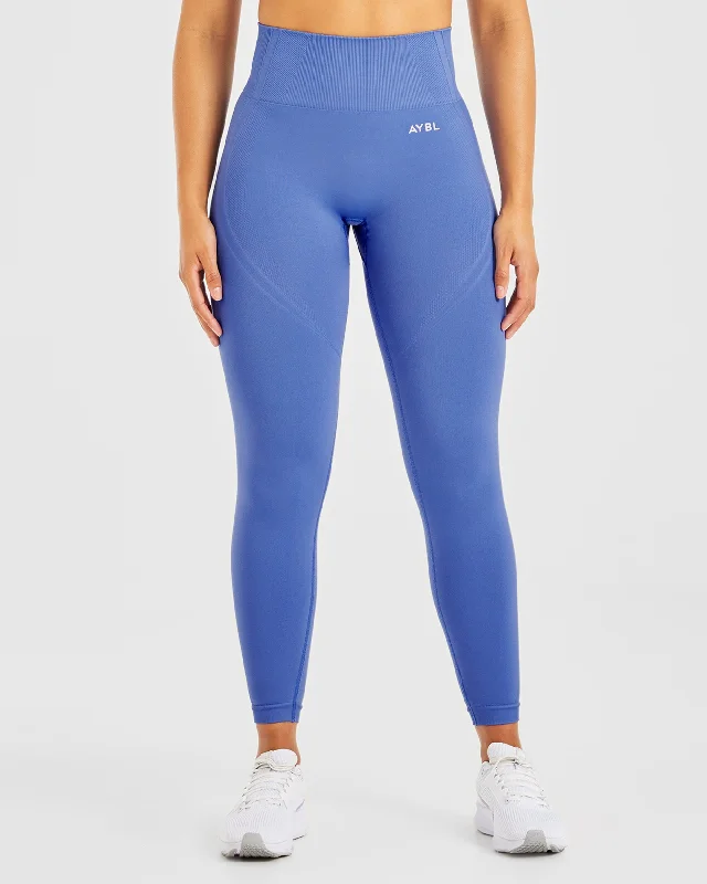 Balance V3 Seamless Leggings - Bright Cobalt Comfortable Slip-On Compression Leggings