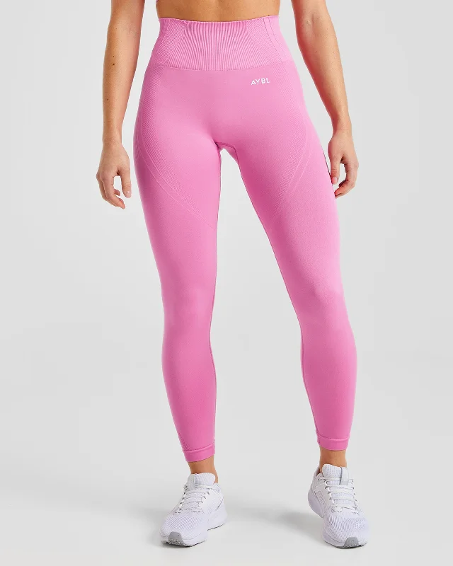 Balance V3 Seamless Leggings - Bubblegum Pink Fashionable Sports Compression Leggings