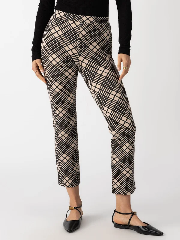 Carnaby Semi High Rise Kick Crop Legging Graphic Plaid Trendy Digital Print Leggings Carnaby Semi High Rise Kick Crop Legging Graphic Plaid Trendy Digital Print Leggings