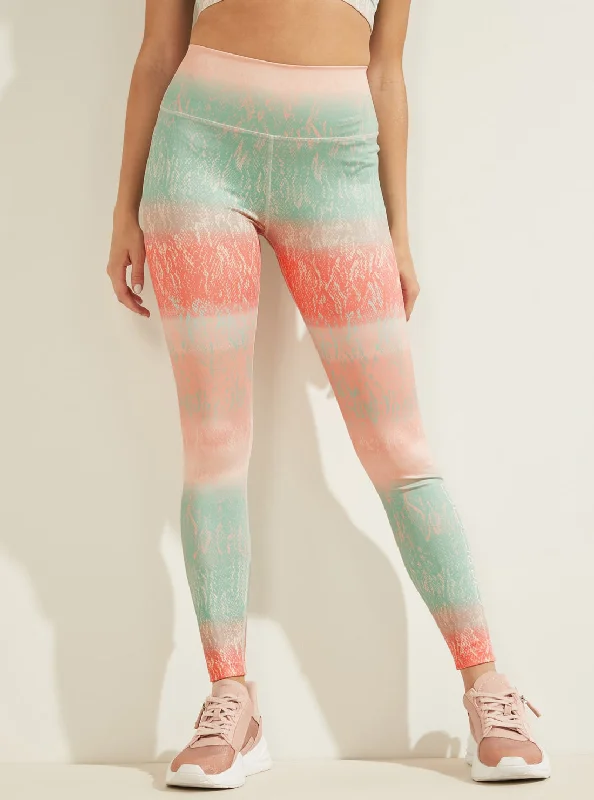 Eco Multi Python Corrine Active Leggings Comfortable Sports Performance Tights