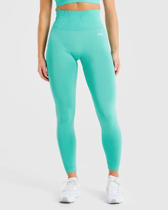 Empower Seamless Leggings - Jade Green Stylish Yoga Leggings