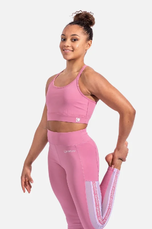 Energy Pink High Waist Leggings Trendy Sports Performance Leggings