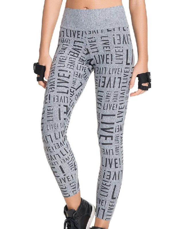 Live! Essential Legging Heather Grey/Cobalt P8117.S.00MC01 Classic Solid Color Leggings Live! Essential Legging Heather Grey/Cobalt P8117.S.00MC01 Classic Solid Color Leggings