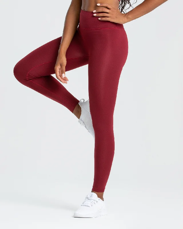 Essential Leggings | Bloodstone Stylish Stretch Pants Leggings
