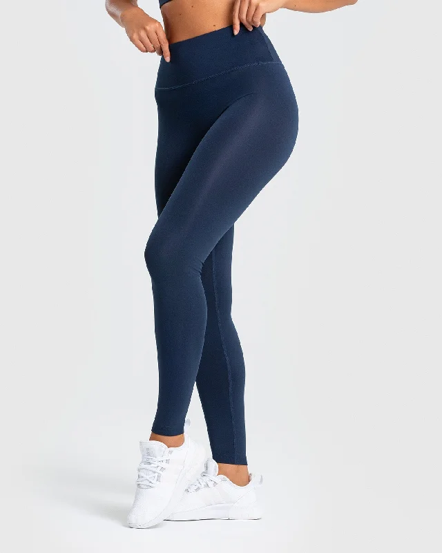 Essential Leggings | Sapphire Blue Stylish Printed Sport Leggings