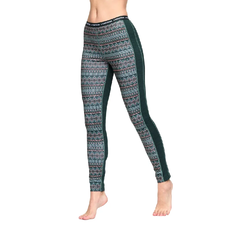 Kari Traa Women's Lune Leggings Fashionable Leather-Look Leggings