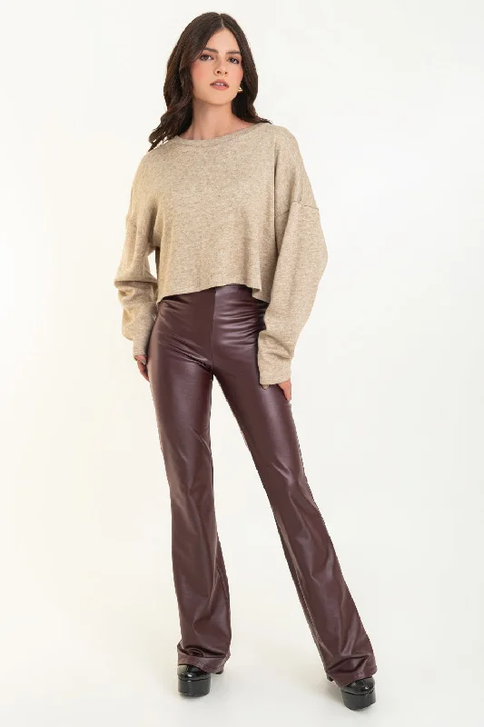 Legging ajustado de fit flare efecto piel Comfortable Slim Fit Leggings