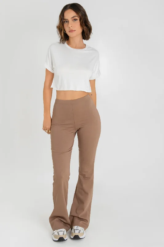 Legging ajustado fit flare cintura alta elástica Trendy Sports Performance Leggings