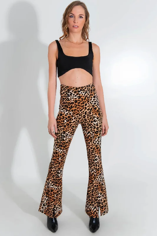 Legging animal print fit flare con aberturas Trendy Tie-Dye Leggings