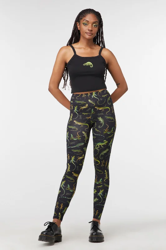 Lizard Fam Cotton Legging Fashionable High-Rise Workout Leggings