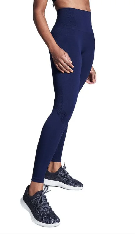LNDR Women's Navy 8/8 Dynamic Fit Leggings #SL1067 NWT Comfortable Slip-On Leggings