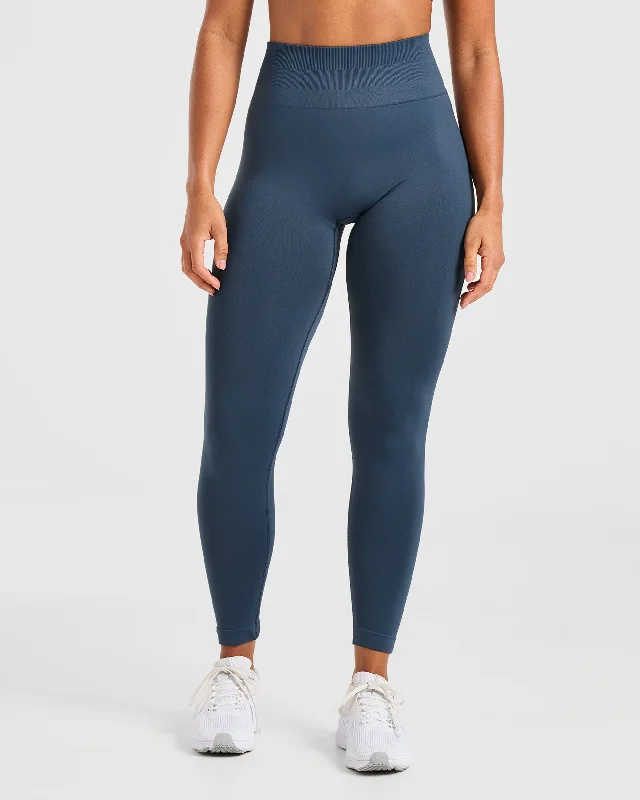 Power Seamless Leggings - Ocean Teal Trendy Minimalist Leggings