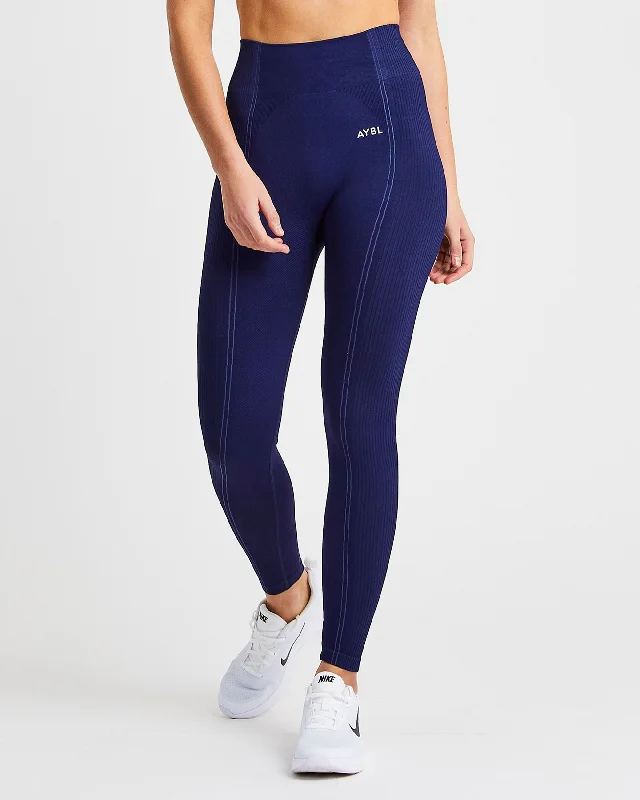 Reflex Seamless Leggings - Royal Blue Comfortable Sports Performance Tights