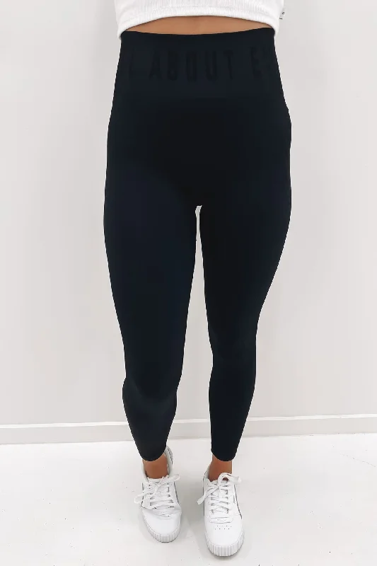 Remi Rib Legging Black Comfortable Plus Size Leggings