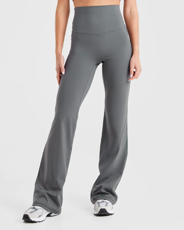 Sculpt Flared Leggings - Charcoal Chic Smooth Fit Leggings