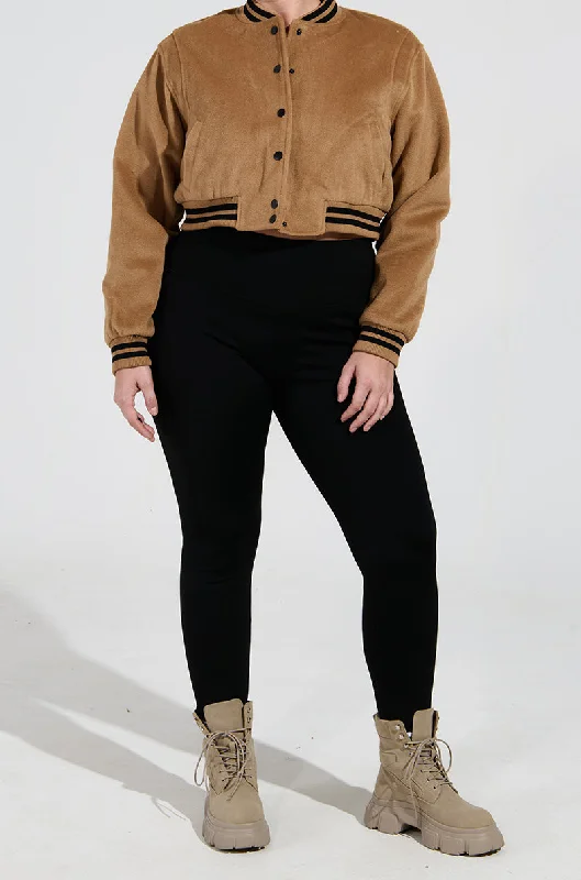 SNUGGLE FLEX FLEECE LEGGING EXTENDED SIZE IN BLACK Trendy High-Waist Tummy Control Leggings SNUGGLE FLEX FLEECE LEGGING EXTENDED SIZE IN BLACK Trendy High-Waist Tummy Control Leggings