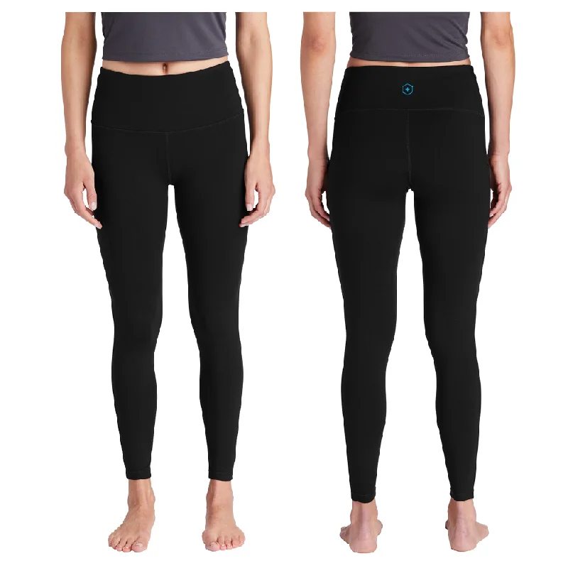Sport-Tek ® Ladies High Rise 7/8 Legging Comfortable Capri-Length Leggings