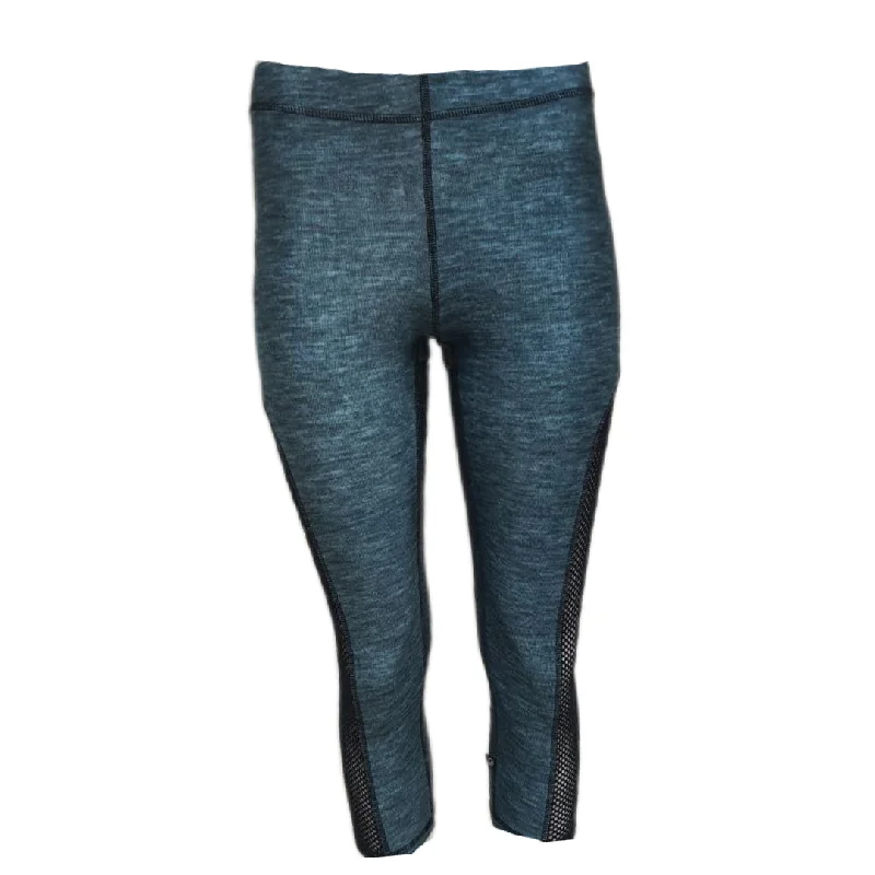 TEREZ Women's Blue Printed Legging Fishnet #462021091 NWT Stylish Colorful Activewear Leggings