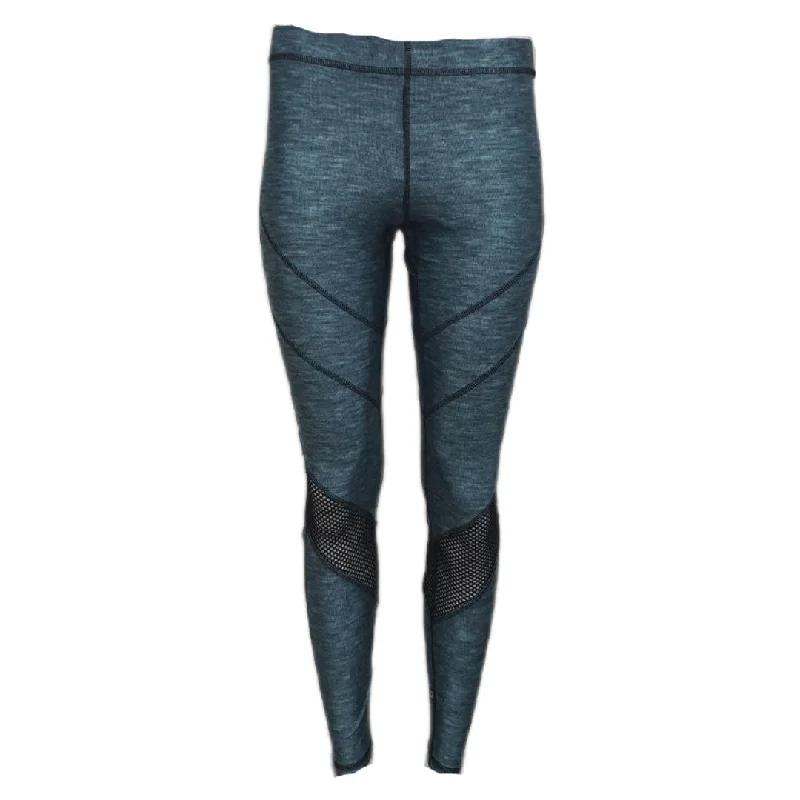 TEREZ Women's Blue Thread In Chevron And Fishnet Legging #421021091 NWT Comfortable Bootcut Workout Leggings TEREZ Women's Blue Thread In Chevron And Fishnet Legging #421021091 NWT Comfortable Bootcut Workout Leggings