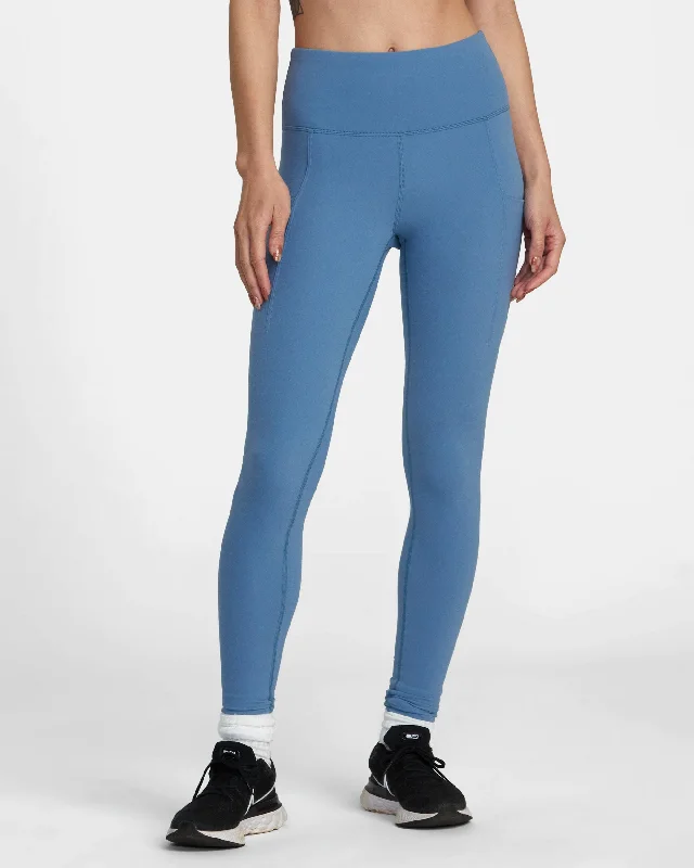 VA Essential Pocket Legging II Pants - Coronet Blue Trendy Full-Length Leggings