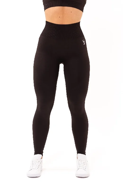 Unlimited Seamless Leggings - Walnut Brown Fashionable Solid Color Tights