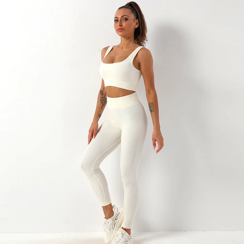 Women's Seamless Bra And Butt Lifting High Waist Leggings Sportswear Set Cozy Cotton Leggings Women's Seamless Bra And Butt Lifting High Waist Leggings Sportswear Set Cozy Cotton Leggings