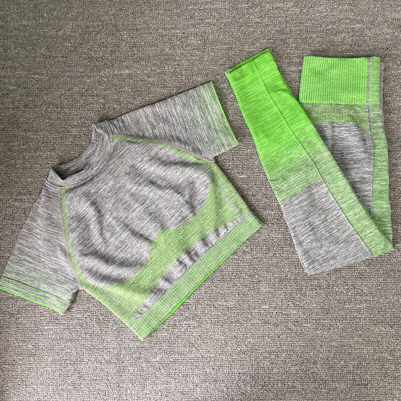 green short set 2pcs