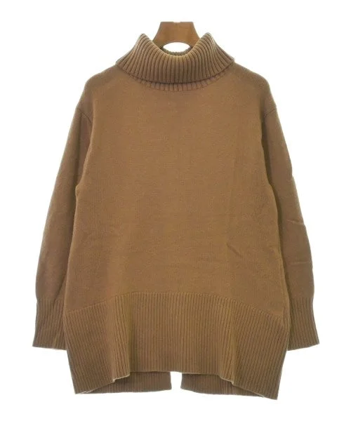 PLST Sweaters Denim Fabric Leather Fabric Suede Fabric