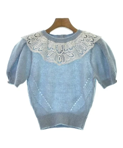 self-portrait Sweaters Print Jacquard Patchwork