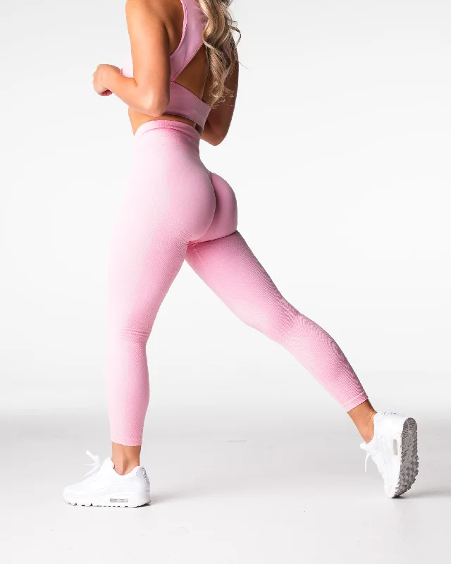 Baby Pink Lift Seamless Leggings Fashionable High-Rise Workout Leggings