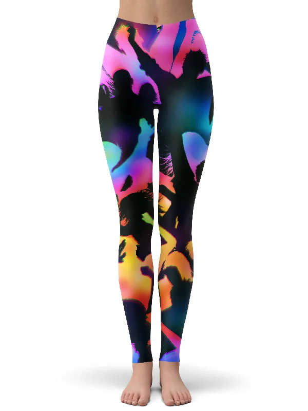 Good Vibes Leggings Trendy Side-Pocket Leggings