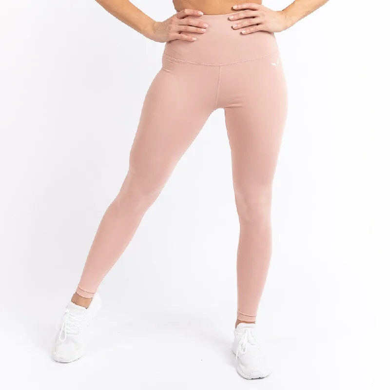 Hera High-Waisted Leggings - Blush Fashionable Seamless Leggings