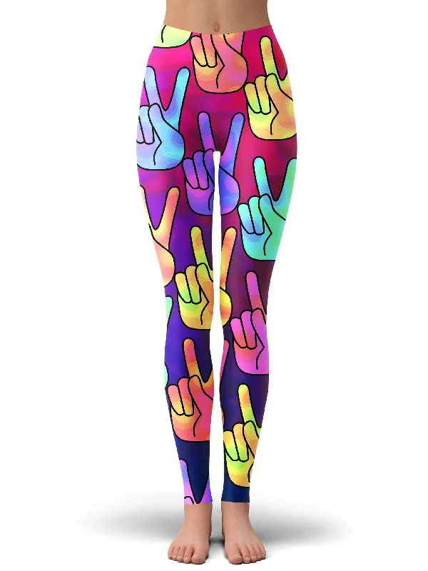 Hippy Trippy Leggings Comfortable Running Leggings