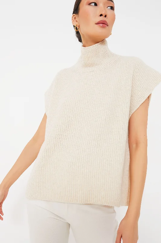 Honey Polo Sweater Herringbone Houndstooth Plaid
