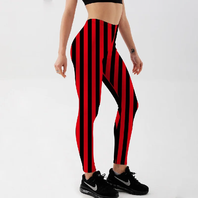 HOT Sexy Fashion Hot Pirate Leggins Pants Digital Printing BEETLEJUICE RED LEGGINGS For Women Stylish Printed Sport Leggings