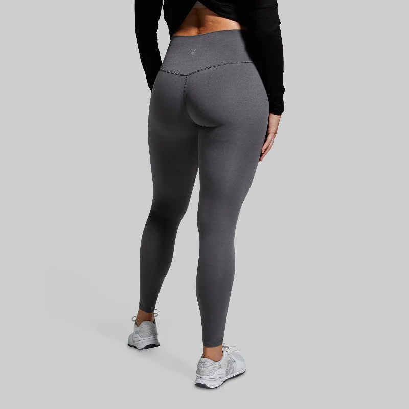 Inspire Full Length Legging (Gunmetal) Comfortable Slim Fit Leggings