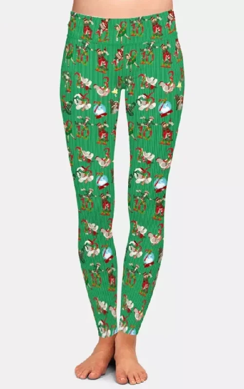 Ladies 12 Days Of Christmas & Festive Leggings Stylish Lightweight Leggings